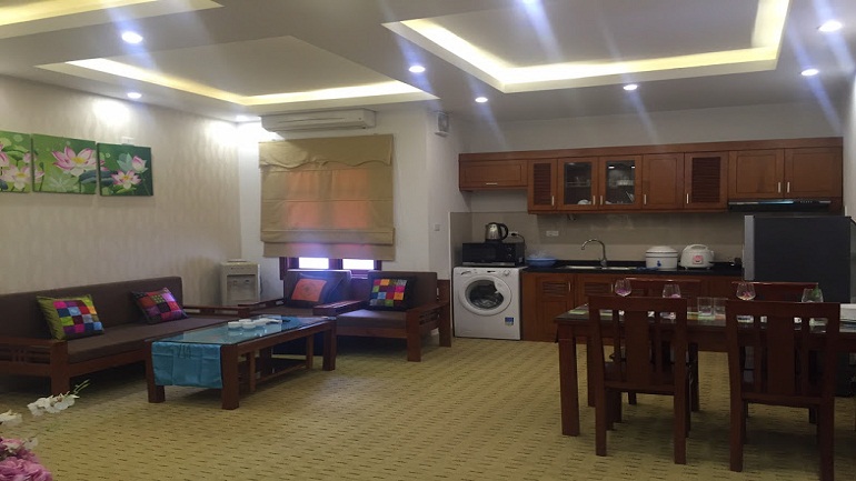 Spacious 2 – bedroom apartment with balcony in Hoang Ngan street, Cau Giay district for rent