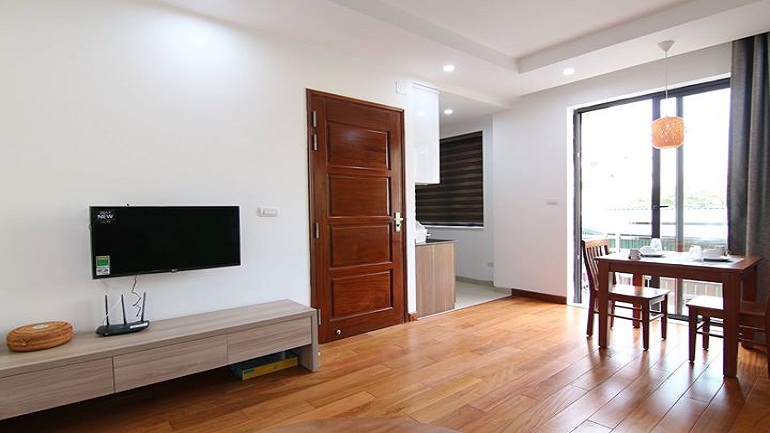 Modern 1 – bedroom apartment with balcony in Doi Can street, Ba Dinh district for rent