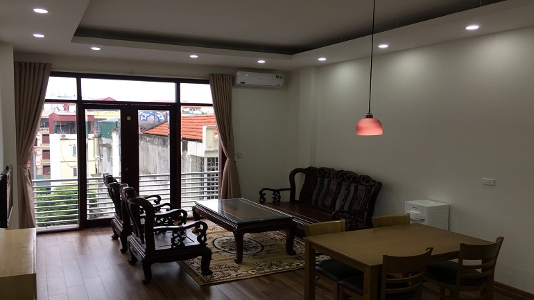 One bedroom apartment with balcony in Quan Ngua street, Ba Dinh district for rent