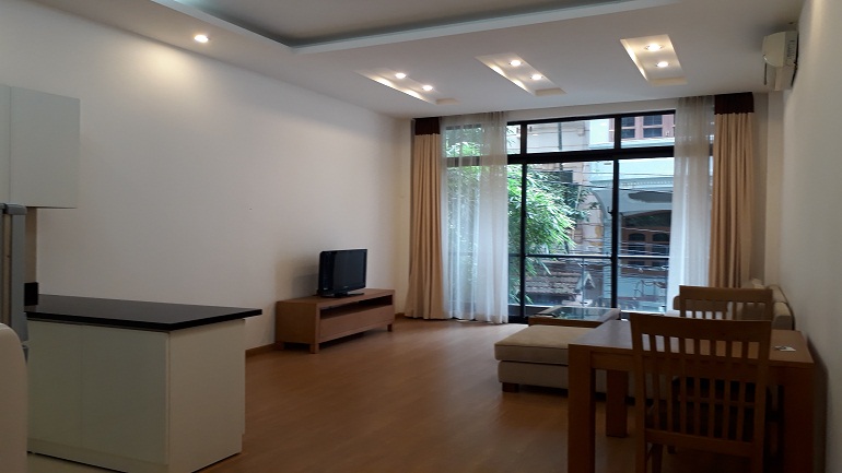 Spacious 1 – bedroom apartment with balcony in Quan Ngua street, Ba Dinh district for rent