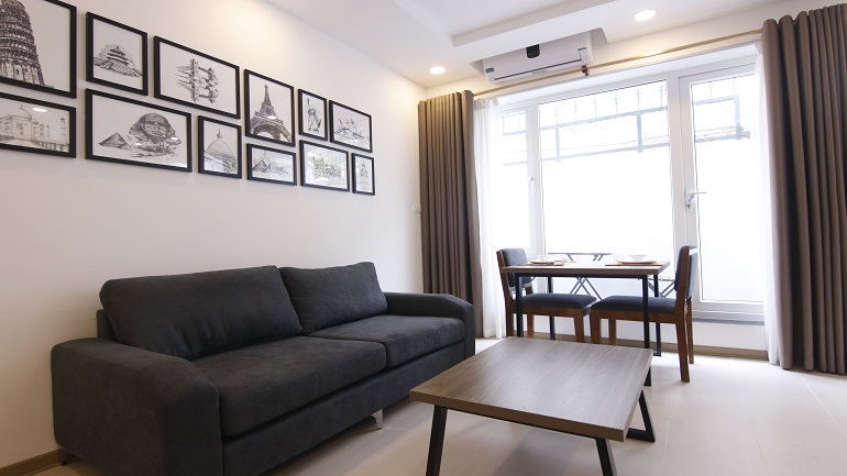 Brand – new modern one bedroom apartment in Dang Thai Mai street, Tay Ho district for rent