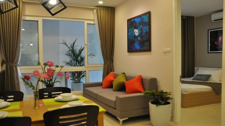 Brand – new one bedroom apartment in Vong Thi street, Tay Ho district for rent