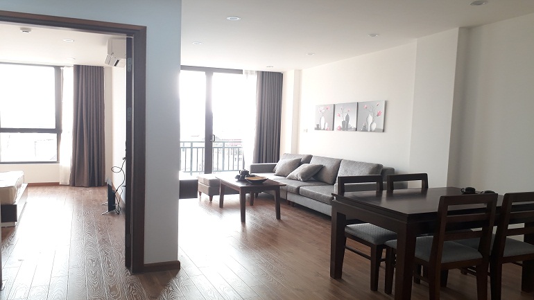 Brand – new one bedroom apartment with balcony in Linh Lang street, Ba Dinh district for rent