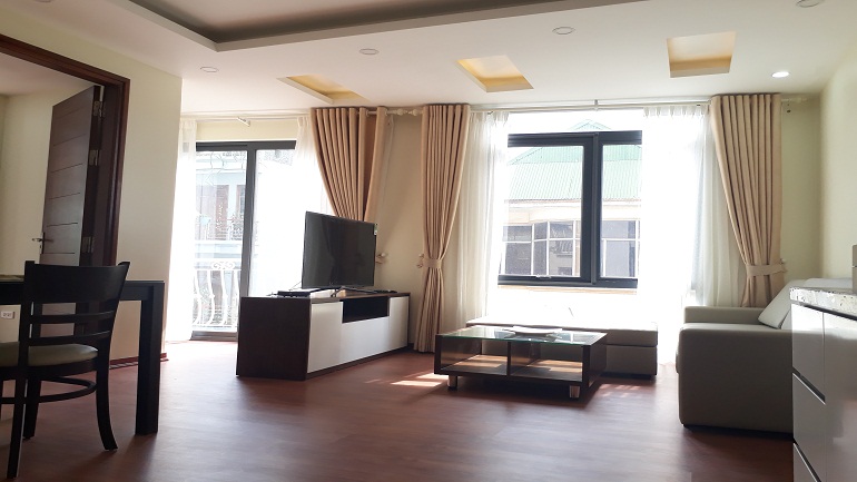 Bright modern 1 – bedroom apartment in To Ngoc Van street, Tay Ho district for rent