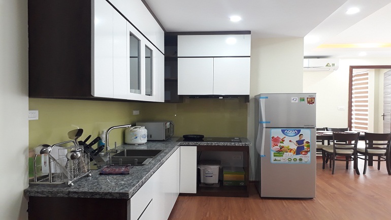 Bright modern 2 – bedroom apartment in To Ngoc Van street, Tay Ho district for rent