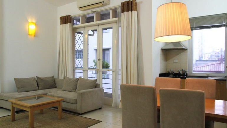 Two bedroom apartment in Dao Tan street, Ba Dinh district for rent