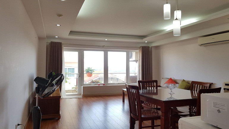 Balcony 1 – bedroom apartment with nice view in Truc Bach area, Ba Dinh district for rent