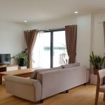 Big balcony 1 – bedroom apartment in Nghi Tam street, Tay Ho district for rent