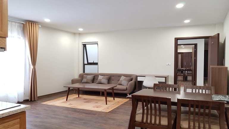 Bright 1 – bedroom apartment in Dao Tan street, Ba Dinh district for rent