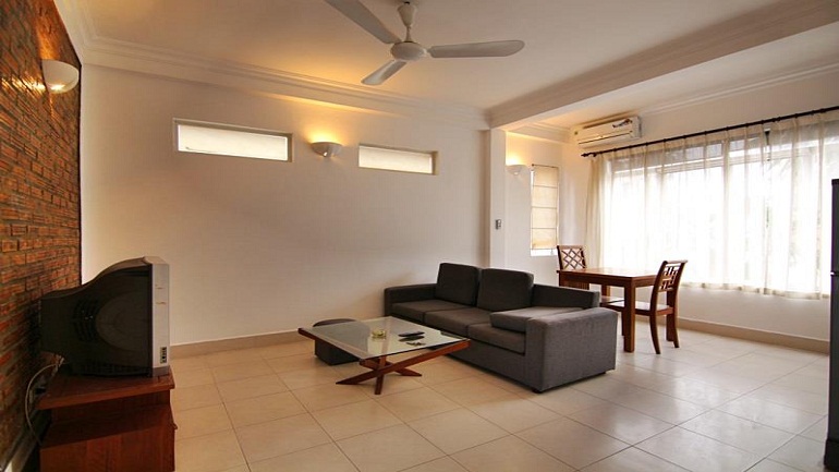 Bright 1 – bedroom apartment in To Ngoc Van street, Tay Ho district for rent