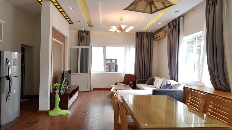 Bright 2 – bedroom apartment in Tu Hoa street, Tay Ho district for rent