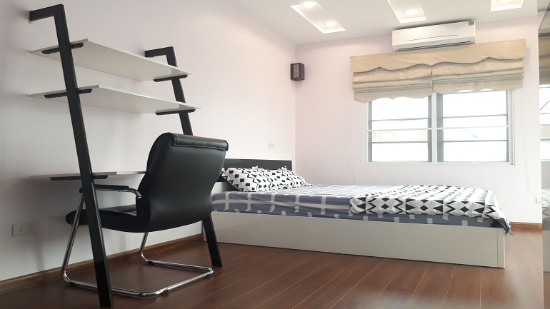 Bright 2 – bedroom apartment with balcony in Van Cao street, Ba Dinh district for rent