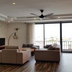 Lake view 3 – bedroom apartment with balcony in Au Co street, Tay Ho district for rent
