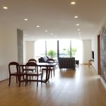 Lake – view three bedroom apartment with balcony in Au Co street, Tay Ho district for rent