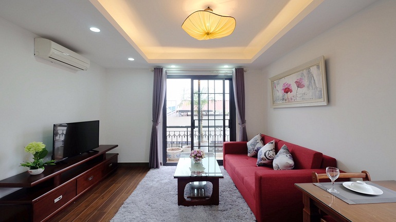 Modern 1 – bedroom apartment in Dao Tan street, Ba Dinh district for rent