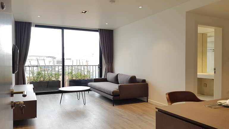 Modern one bedroom apartment with balcony in Trinh Cong Son street, Tay Ho district for rent