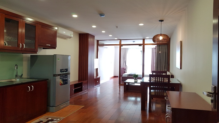 Nice brand – new one bedroom apartment in Dao Tan street, Ba Dinh district for rent