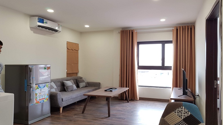 Nice bright 1 – bedroom apartment in Dao Tan street, Ba Dinh district for rent