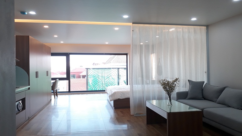 Nice modern studio apartment in Xuan Dieu street, Tay Ho district for rent