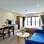 Nice modern studio apartment with balcony in Nhat Chieu street, Tay Ho district for rent