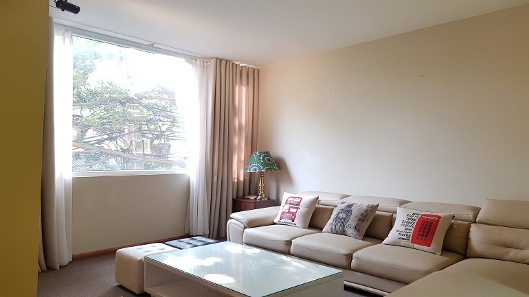 Spacious 1 – bedroom apartment in To Ngoc Van street, Tay Ho district for rent