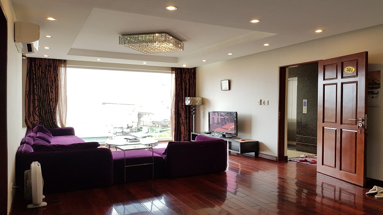 Spacious 2 – bedroom apartment in To Ngoc Van street, Tay Ho district for rent