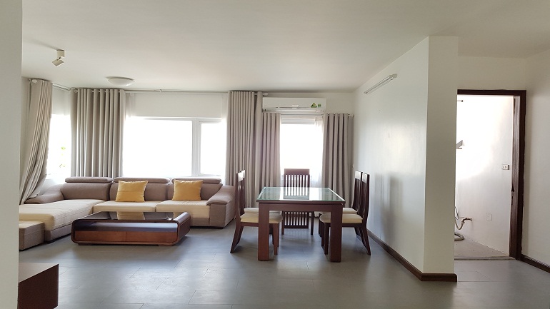 Spacious 2 – bedroom apartment in To Ngoc Van street, Tay Ho district for rent