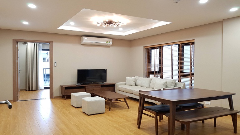 Stunning two bedroom apartment with balcony in To Ngoc Van street, Tay Ho district for rent