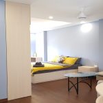 Balcony studio apartment with lake – view in To Ngoc Van street, Tay Ho district for rent