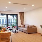 Elegant 2 – bedroom apartment with balcony in Tu Hoa street, Tay Ho district for rent