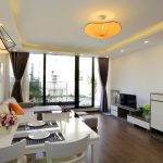 Stunning 1 – bedroom apartment with nice garden in Linh Lang street, Ba Dinh district for rent