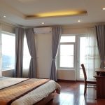 Balcony 1 – bedroom apartment with lake – view in Yen Hoa street, Tay Ho district for rent