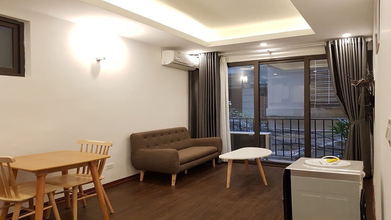 Brand new one bedroom apartment with balcony in Linh Lang street, Ba Dinh district for rent