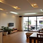 Spacious 1 – bedroom apartment with balcony in Van Cao street, Ba Dinh district for rent
