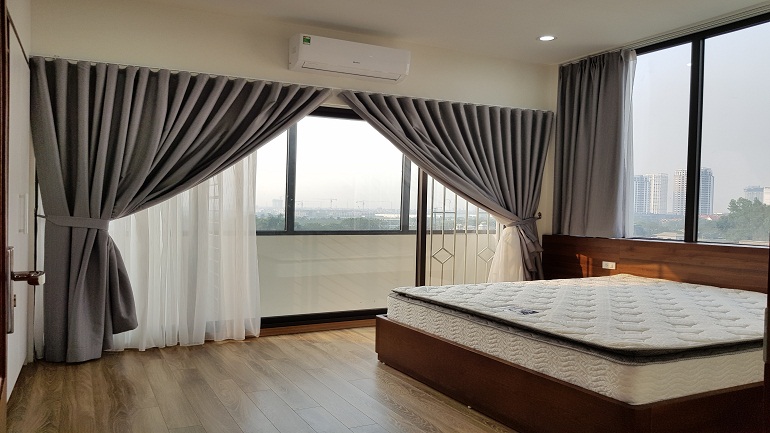 Open view 1 – bedroom apartment with big balcony in Nhat Chieu street, Tay Ho district for rent