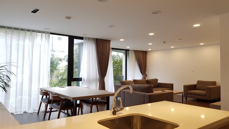 Modern 2 – bedroom apartment with balcony in Tay Ho street, Tay Ho district for rent