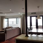 Good size 2 – bedroom apartment with balcony in To Ngoc Van street, Tay Ho district for rent