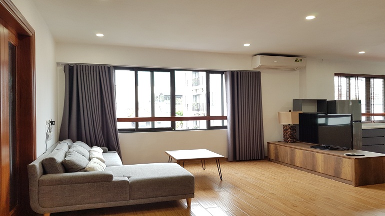 Spacious 2 – bedroom apartment with balcony in Dang Thai Mai street, Tay Ho district for rent