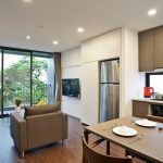 Elegant one bedroom apartment with balcony in To Ngoc Van street, Tay Ho district for rent