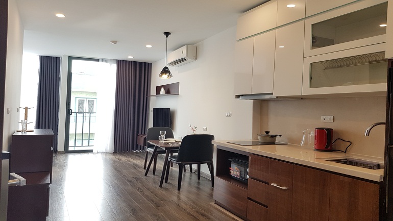 Modern bright 1 – bedroom apartment in Vong Thi street, Tay Ho district for rent