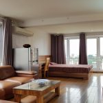 Bright studio apartment with big outside terrace in Dang Thai Mai street, Tay Ho district for rent