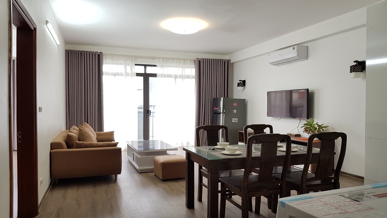 Nice 2 – bedroom apartment with balcony in Yen Phu village, Tay Ho district for rent