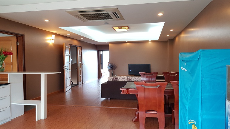 Lake – view one bedroom apartment with big balcony in Nhat Chieu street, Tay Ho district for rent