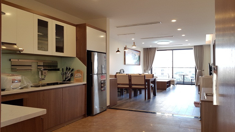 Luxury modern one bedroom apartment with balcony in Tay Ho street, Tay Ho district for rent