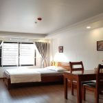 Cheap bright studio apartment in Lac Long Quan street, Tay Ho district for rent