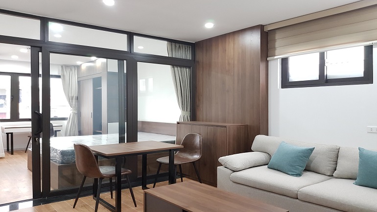 Brand – new modern one bedroom apartment in Vong Thi street, Tay Ho district for rent