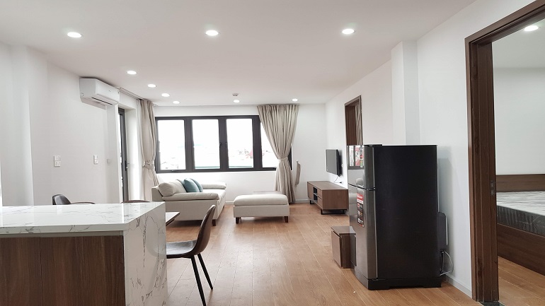 Bright 2 – bedroom apartment with balcony in Vong Thi street, Tay Ho district for rent