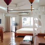 Bright studio apartment with open view in Tu Hoa street, Tay Ho district for rent