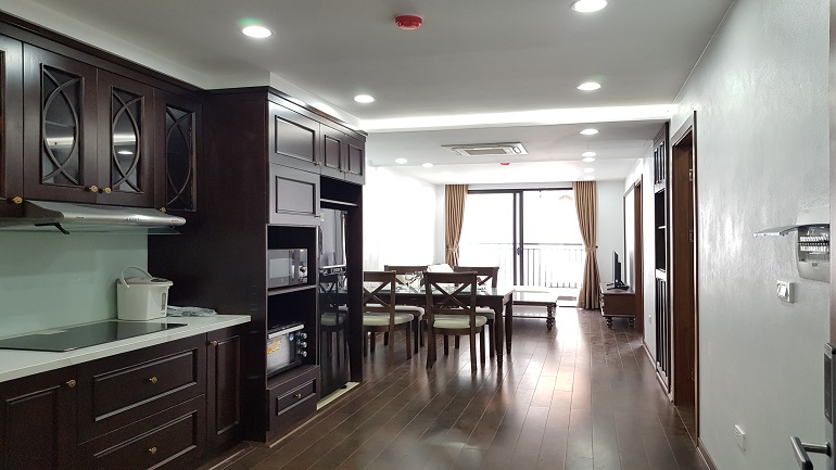 Elegant 2 – bedroom apartment with balcony in To Ngoc Van street, Tay Ho district for rent