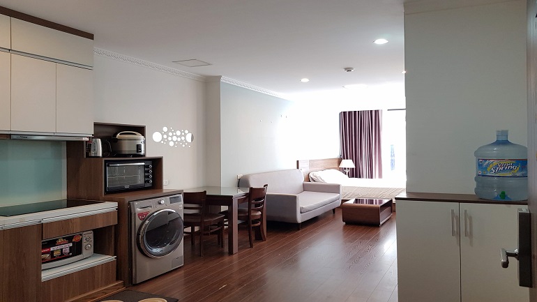 Modern studio apartment with balcony in To Ngoc Van street, Tay Ho district for rent